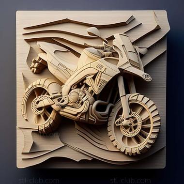 3D модель Yamaha YZ65 (STL)